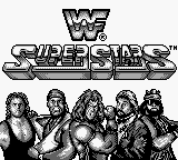 WWF Superstars title screen for GameBoy